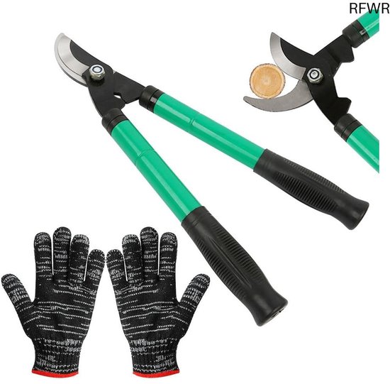 RFWR® Telescopische Takkenschaar - Snoeischaar Met Antislip Handgrepen - Snijd Takken Tot 30mm - Instelbare Lengte 42-61 cm van Merkloos	