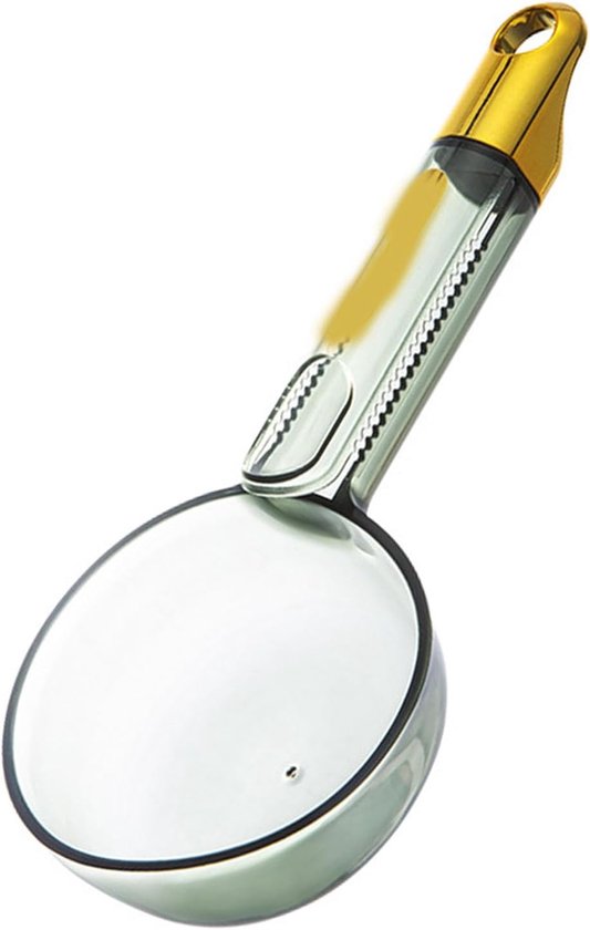 Rice Measuring Spoon, 180 Ml Rice Measuring Spoon with Long Handle, Rice Measuring Spoon, Rice Measuring Cup for Loose Leaf Tea, Coffee Beans, Pet Food (Vegetable)