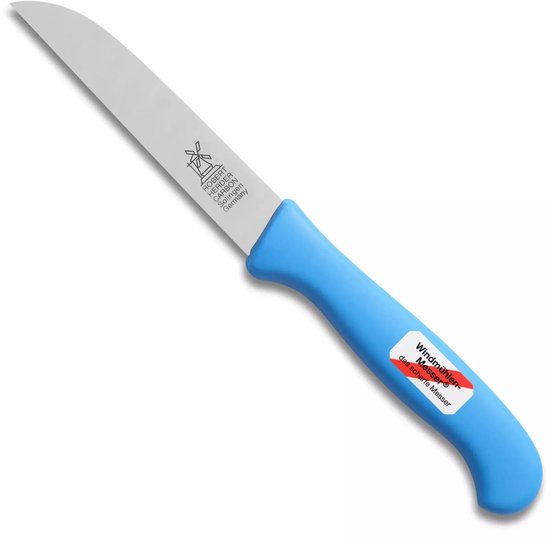 Robert Herder Molenmes - Klassieker - Groot Groentemes - RVS - Lemmet 104 mm - Kunststof Heft - Blauw van Merkloos	