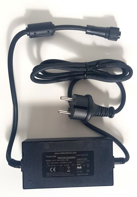 Robomow RT voeding - robotmaaier - voeding voor RT300 en RT700 - power supply 14V 1Ah van Robomow
