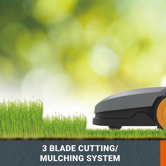 Robotmaaier 400 m² – Automatische Robot Grasmaaier met Mulchsysteem, Veiligheidssensoren & Ultra Stil – Begrenzingsdraad – 18V (20V Max) – Compact & Energiezuinig van Merkloos	