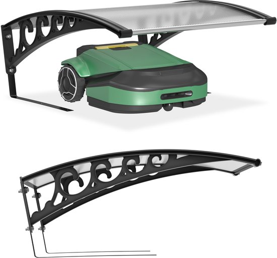Robotmaaier, 81 x 103 x 32 cm, voor garage, dak, carport, grasmaaier, zonwering, weerbestendig, voor tuin, garage, robotmaaier