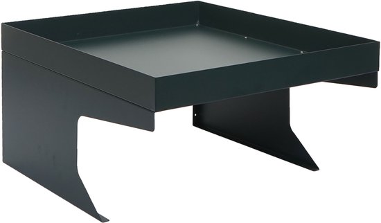 Robotmaaier garage met plantenbak MCW-G60, overkapping voor grasmaaiers, metaal 37x60x70cm ~ groen van Merkloos	