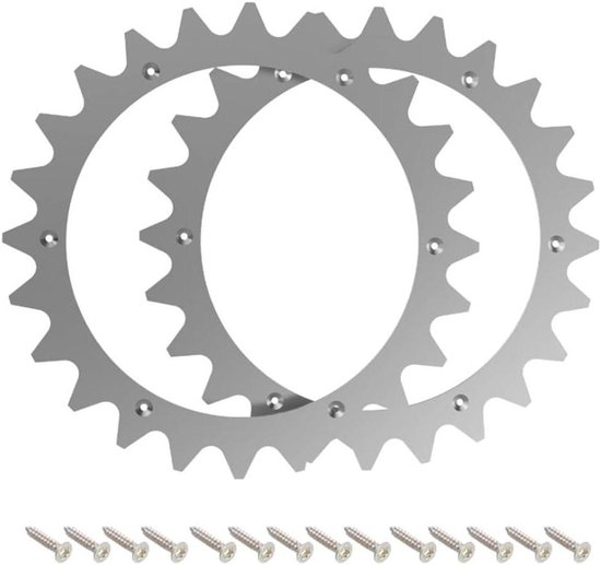 Robotmaaier Grip Spikes - Tractie Verbetering - Betere Grondgrip - Specifiek Ontworpen - 2 Stuks - Zilver