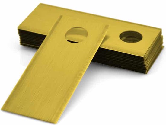 Robotmaaier Mesjes titanium geschikt voor Belrobotics Greenmow (Connected) - 3 stuks van Onbekend.