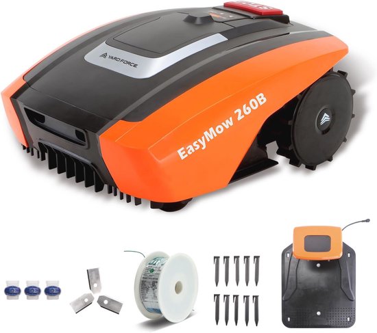 Robotmaaier tot 260 m² met Bluetooth bediening en mulchsysteem