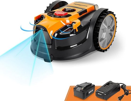 Robotmaaier VBRM16 OcuMow - Zonder Kabel - Tot 100 m² - MX 24V 4,0Ah Lithium-Ion Accu - Automatische Grasmaaier