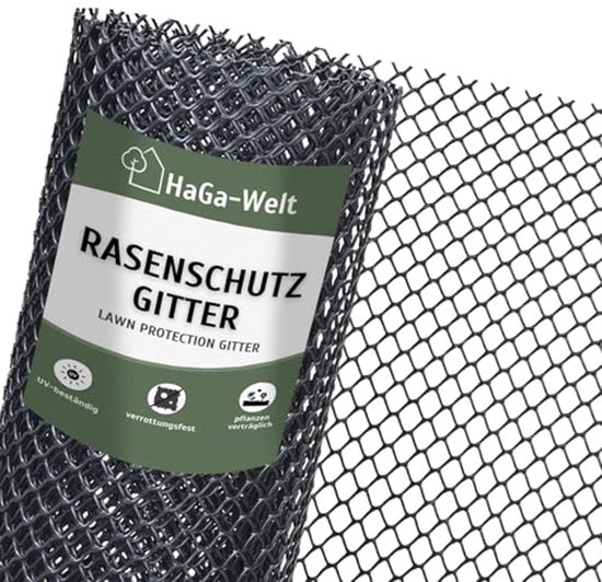 Robuust en Berijdbaar Gazonbeschermingsrooster van Kunststof - 2 Meter Breed van Merkloos	