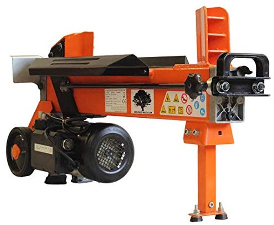 Robuuste elektrische houtsplitter met 6 ton splijtvermogen en Duokut lemmet van Scheppach