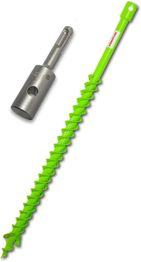 Robuuste Grondboor 40mm met SDS Plus Adapter voor Boormachine - Staal Kwaliteit van Merkloos	