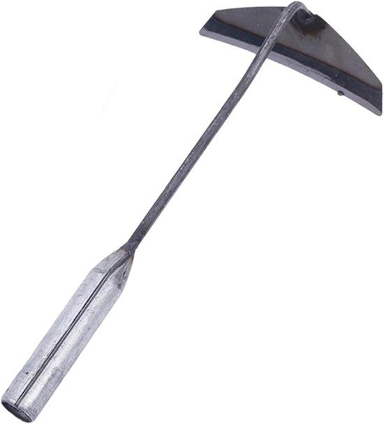 Robuuste Onkruidsteker - Tuingereedschap Hak - Bodem Verbeteren - Handgesmeed Mangaanstaal - 30 x 16 cm - Zilverkleurig