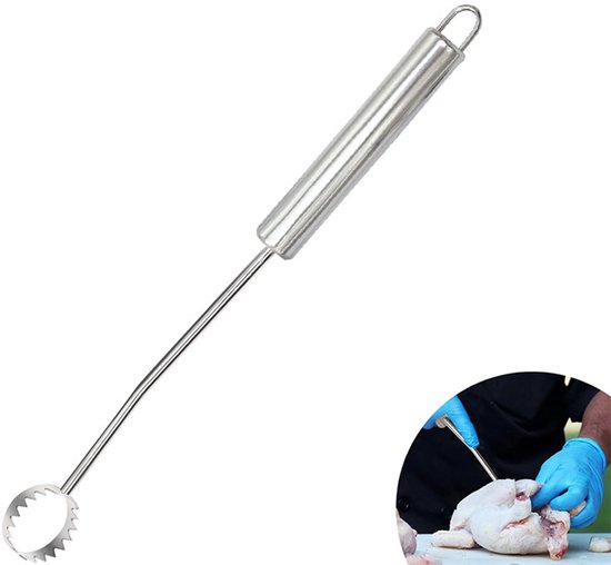 Robuuste roestvrijstalen gereedschappen voor de verwerking van pluimvee en kalkoenen zijn geschikt voor de verwerking van pluimvee. van Merkloos	