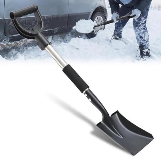 Robuuste Tuinschep met D-Greep - 78 cm Lichte Handschep voor Volwassenen en Kinderen - Ideaal voor Tuin, Sneeuw en Camping