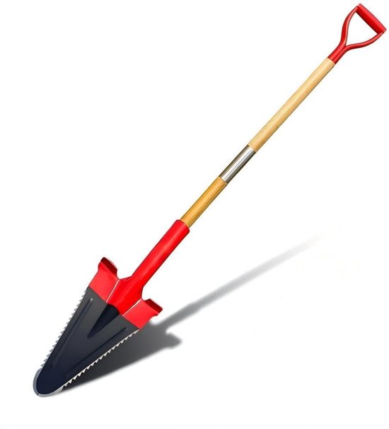 Robuuste wortelschep van 142 cm voor eenvoudig graven in de tuin, ideaal voor het snijden van wortels en doorbreken van harde grond