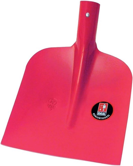 Robuuste Zandschep met Houten Steel, Rood, 25x23 cm van Merkloos	