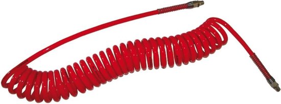 Rodac Spiraalslang PU 8 x12 - 7,5 meter 1/4 aansluiting - RA8633 van Rodac