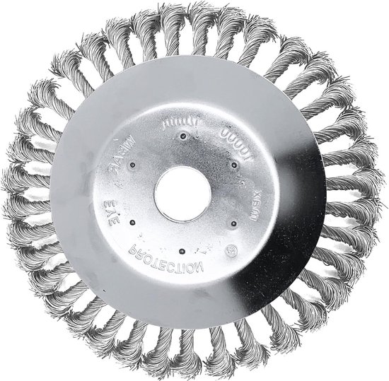 Roest Verwijdering Trimmer Hoofd Cutter - 8 Inches Ronde Staaldraad Borstel Cutter Hoofd - Onkruid Eater Hoofd - Past voor Rechte As Trimmers - Grasmaaier Tuin Gras Gras Gras Stone Removal van Wieke