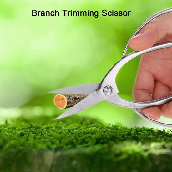 Roestvrij stalen Bonsai-snoeischaar - voor tuinworteltakken en bloemen - 190mm van Genki Tools
