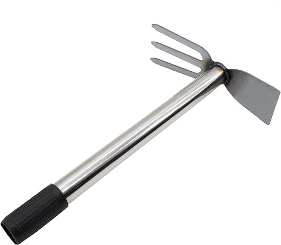 Roestvrij stalen Harke tuinhak voor wieden - tuinhakken tuingereedschap met ergonomische handgreep van Spear & Jackson