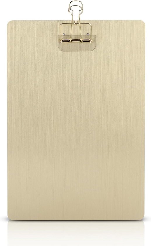 Roestvrije onderhoudsteun voor schrijven - hangende clipboardmap voor schilderen en tekenen - ijzeren klem voor school en kantoor. van Hösbach