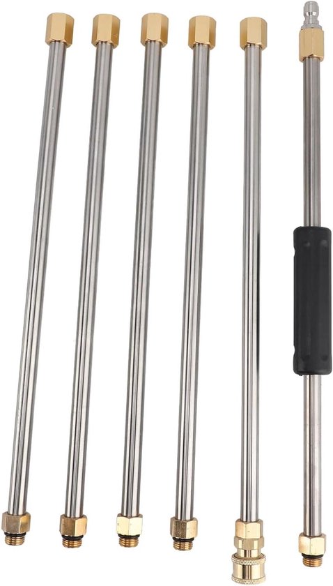 Roestvrijstalen hogedrukreiniger 90 inch - lekvrij en duurzaam voor het reinigen van het dak van Merkloos	