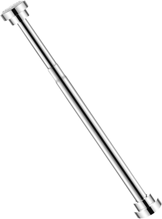 Roestvrijstalen Telescopische Stang, Verstelbare Kledingstang Zonder Boren, Houdt Tot 55 Lbs Vast voor Kasten, Badkamers, Balkons (55-85 cm)