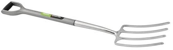 Roestvrijstalen tuinvork met zachte handgreep - ideaal voor tuinliefhebbers van Merkloos	