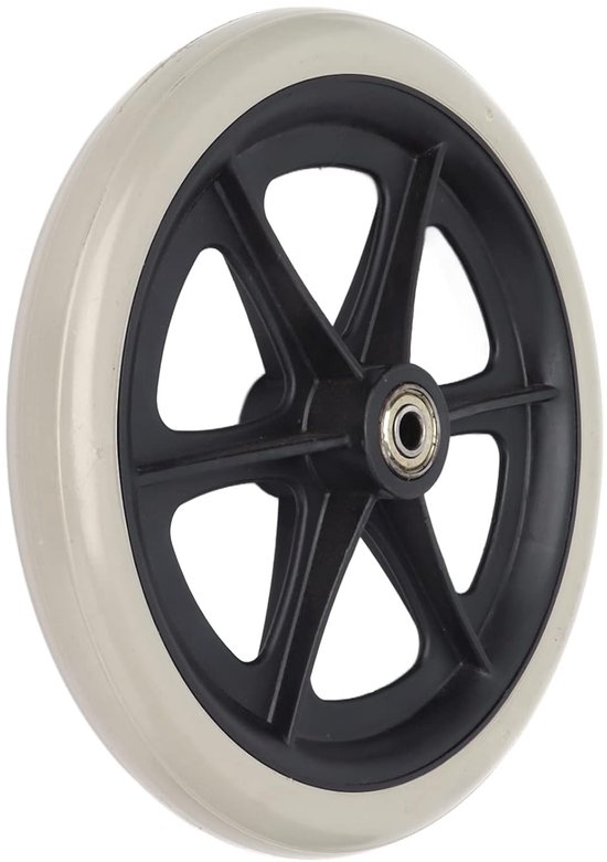 Rolstoelwiel - Loopwiel - Vlot Verplaatsen - Duurzaam PU Materiaal - 20 cm Diameter