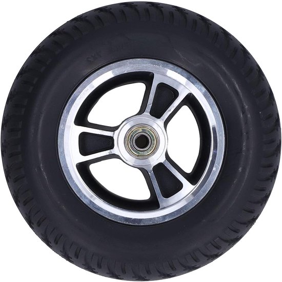 Rolstoelwiel PU Vervanging - Mobiliteitswiel Loopwiel - Dagelijks Gebruik - Antislip Loopband - 7 Inch - Zwart