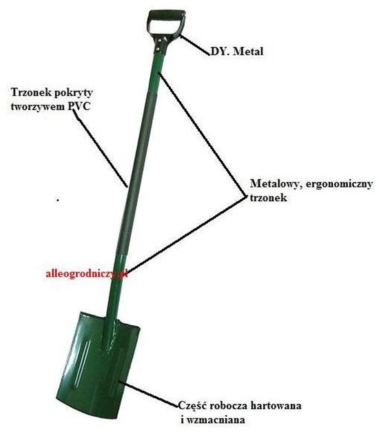 Romanowski - Tuinspade - Metalen Steel - Ergonomische Handgreep van Merkloos	