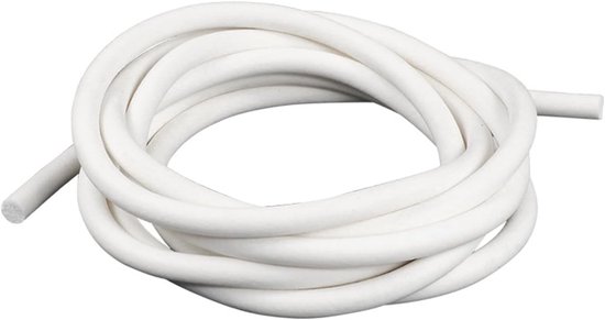 Ronde afdichtstrip van 9 mm, 5 m lange schuimafdichting, silicone afdichting voor voegen, wand- en deurafdichting, ideaal voor geluidsisolatie en tochtpreventie