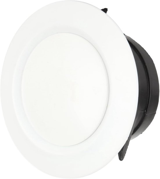 Ronde Plafondventilatie - 200mm Ventilatiecover - Verstelbare Binnenventilatiepoort - Ventilatierooster met Bevestigingsring voor Badkamer - Kantoor - Keuken - Wit van Merkloos	