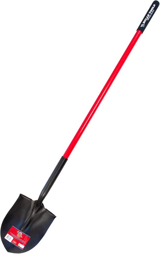 Ronde Punt Schep - Graafschep Tuinschep - Zwaar Werk - Glasvezel Handvat - 152 cm Lengte van Merkloos	