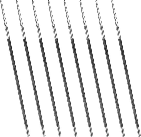 Ronde Vijl Set voor Kettingzagen - 8 Stuks, 4.8mm, Handmatig Scherpen van Zaagkettingen en Gereedschap