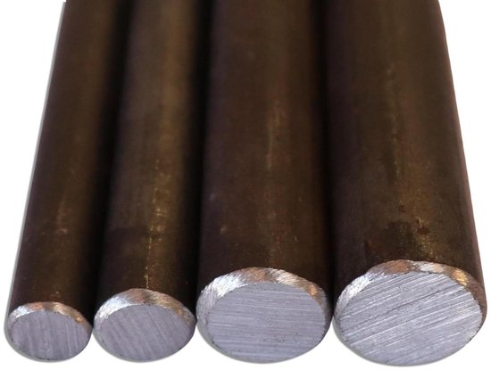 Rondstaal S235JR - Stalen Stang - Metaalbewerking - Warmgewalst - 20 mm x 1000 mm - Grijs