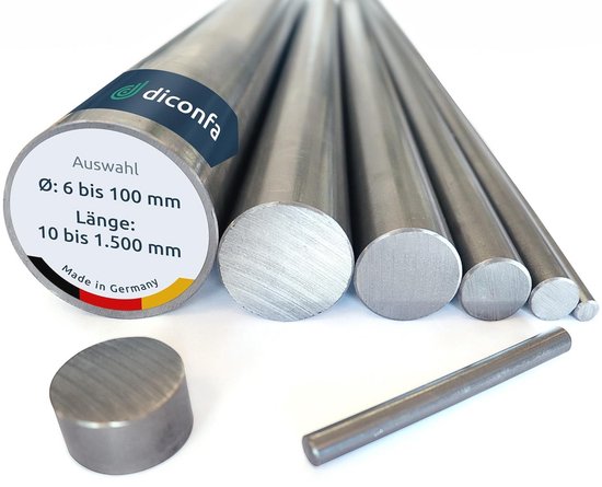 Rondstaal S355 J2+C - Ø 20 mm x 1000 mm - optimaal voor industrie en doe-het-zelf