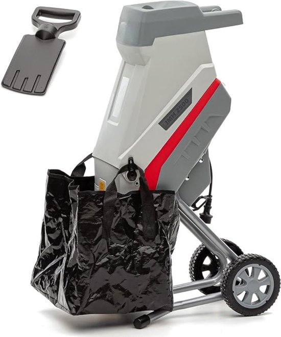 RONN® Hakselaar - Hakselaar Electrisch - Hakselaar Versnipperaar - Grijs/Rood - ‎46cm x 37cm x 91cm