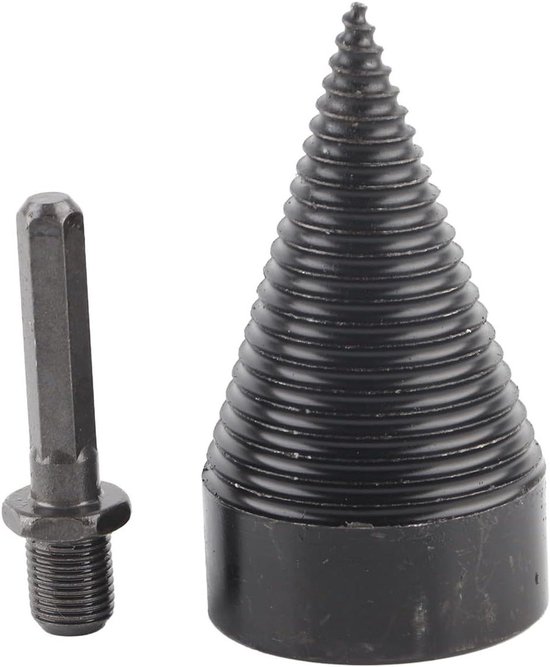 Ronte - Handige Splitboor voor Brandhout - Houtsplijter met Elektrische Boor - Algehele Houtsplijter voor Efficiënt Houtkloven - 50mm/2in Boorbreedte van Merkloos	