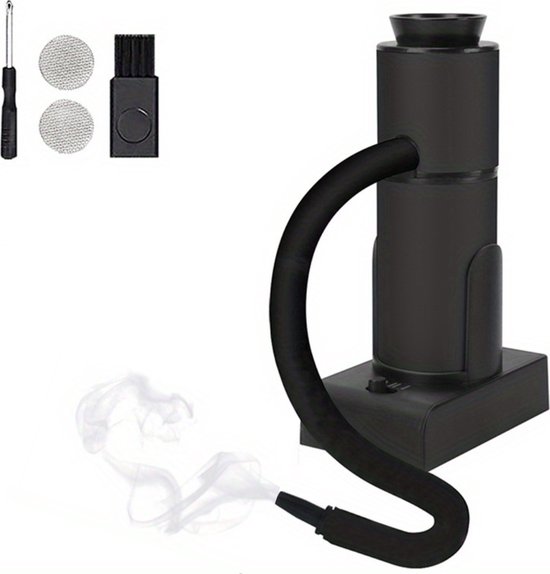 Rookpistool - Smoking Gun - Foodsmoker - Rookapparaat - Rookstolp - Whiskey Smoker - Cocktail smoker - Zwart - Groot van Gusta