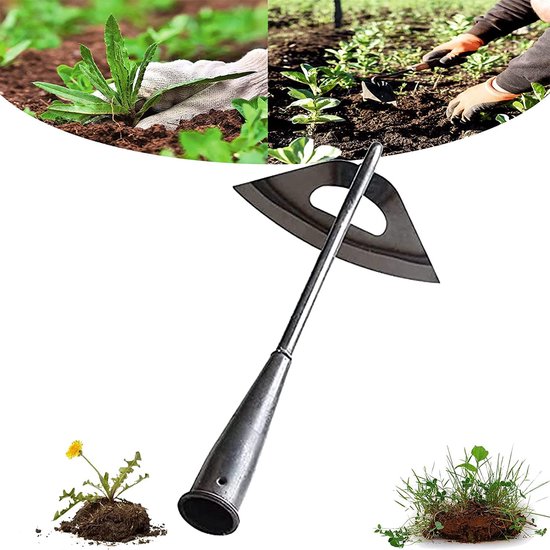Root Slayer - Tuinschop - Bats - Spade - Schep - Schop - Boomwortelspade - Tuingereedschap - Spade Gesmeed - Holle Roestvrij Staal Handheld Wieden Hark - Voor Tuinieren Op Boerderij - Draagbare Kleine Hoe - Voor Planten En Groenten Accessoires van Root Slayer