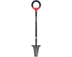 RootSlayer Spade - Multifunctionele schop - Hardnekkige grond bewerken - Ultrascherpe stalen tanden - 113 cm - Rood