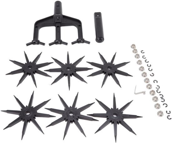 Roterende Cultivator Tool, Verstelbare Roterende Cultivator Tuin Grondverticuteermachine Tuingereedschap, Handmatige Tiller Garden Cultivator, 2 in 1 Geventileerde Verticuteermachine