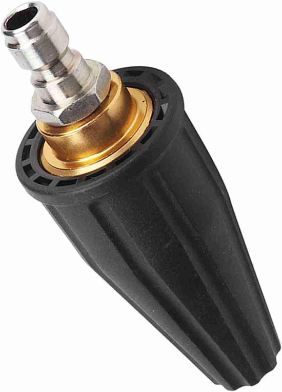 Roterende Turbosproeikop met Snelkoppeling voor Hogedrukreiniger - Efficiënte Irrigatie - Zwart van Merkloos	