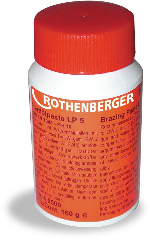 ROTHENBERGER hardsoldeerpasta LP5 volgens DIN 29454, 160g - 40500 van Rothenberger