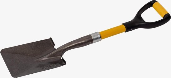 Roughneck Micro Shovel - mini spade 150x700 mm - 1 stuk - glasvezel handvat met D-handgreep van Merkloos	