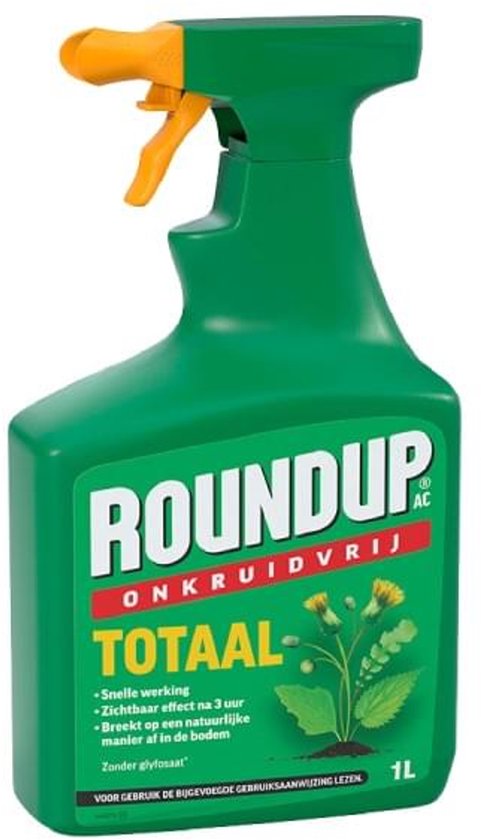 Roundup AC Totaal Onkruidvrij Kant & Klaar Spray (1000 ml) - Werkt tegen Onkruid - Met gratis cheatsheet van Merkloos	