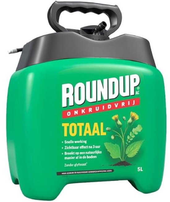 Roundup AC Totaal Onkruidvrij Kant & Klaar Spray (5000 ml) - Krachtige Onkruidverdelger - Met gratis cheatsheet