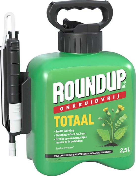 Roundup AC Totaal Onkruidvrij Onkruiddrukspuit - 4 x 2,5 liter - Voordeelverpakking van Roundup