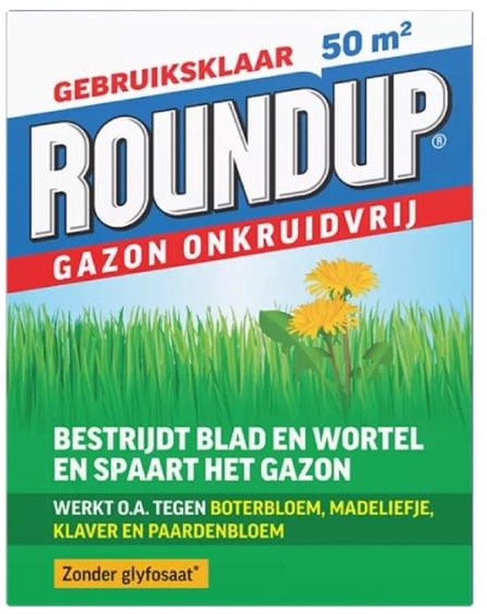 Roundup Gazon Onkruidvrij (1000 gram) - Krachtige Onkruidverdelger - Met gratis cheatsheet