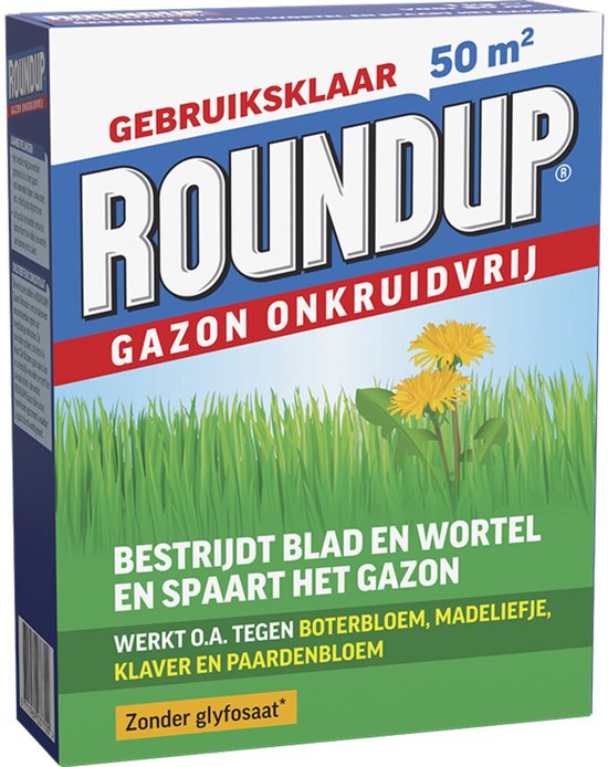 Roundup Gazon Onkruidvrij - 4 x 1 kg - Voordeelverpakking van Merkloos	